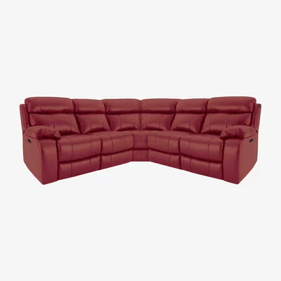 Furniture Village Moreno BV Leather Power Recliner Corner Sofa with Power Headrests