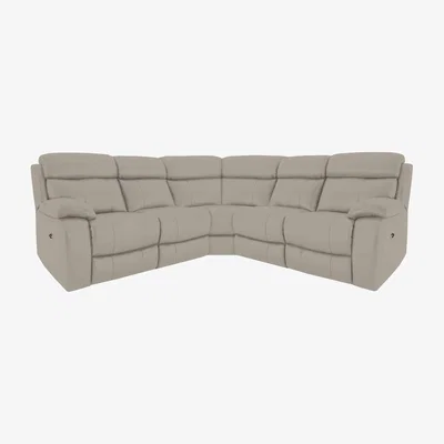 Furniture Village Moreno NC Leather Corner Sofa - Feather