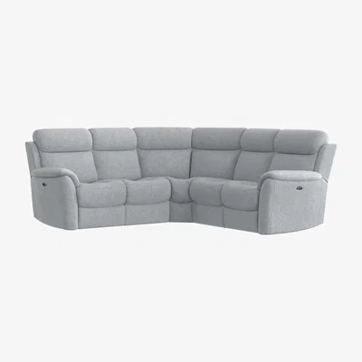 Furniture Village Relax Station Revive Fabric Power Recliner Corner Sofa