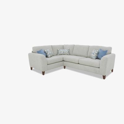 Furniture Village Pippa Fabric Small Left Hand Facing Corner Sofa - Spring Sea/Sky Wd Ft