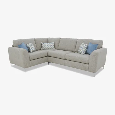 Furniture Village Pippa Fabric Small Left Hand Facing Corner Sofa - Dijon Sea Ch Ft