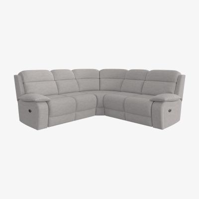 Furniture Village Moreno Fabric Corner Sofa - R23 Silver Grey