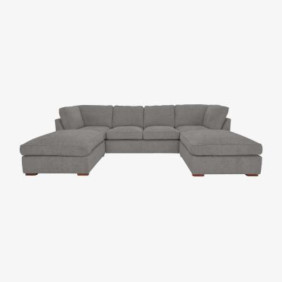 Furniture Village Emilia Large U-Shaped Corner Sofa - Dolphin