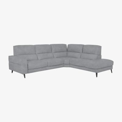 Furniture Village Axel Fabric Right Hand Facing Chaise End Sofa - Bluish Grey