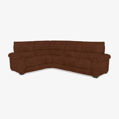 Furniture Village Nixon Fabric Left Hand Facing Corner Power Recliner Sofa - R273 Caramel