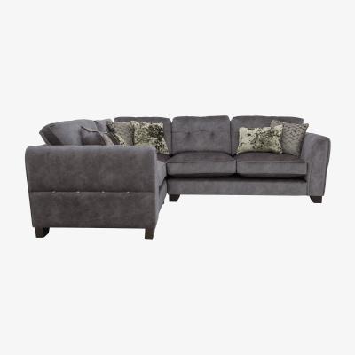 Furniture Village Mariah Small Fabric Classic Back Left Hand Facing Corner Sofa - Dapple Moleskin