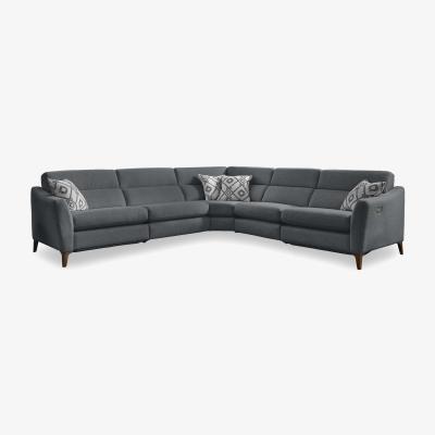 Furniture Village Moderna Large Corner Sofa with Power Recliner