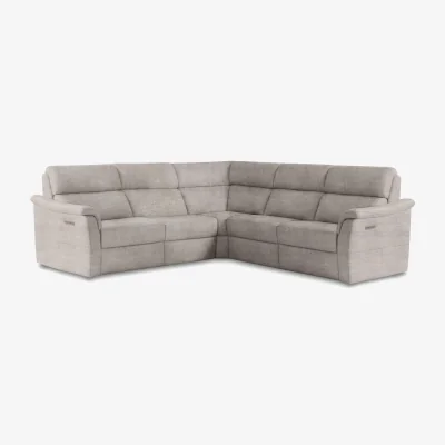Furniture Village Nicoletti - Bella Large Fabric Power Recliner Corner Sofa with Power Headrests and Power Lumbar