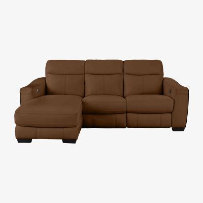 Furniture Village Cressida Leather Corner Chaise Recliner Sofa- World of Leather