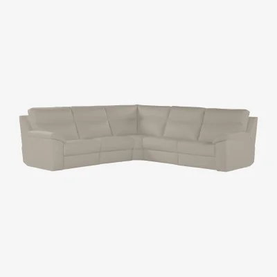 Furniture Village Nicoletti - Pepino Large Leather Corner Sofa - Botera Crema