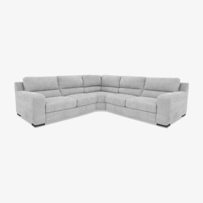 Furniture Village Viali Fabric Large Corner Sofa - Lead Grey