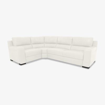 Furniture Village Viali Leather Left Hand Facing Corner Sofa