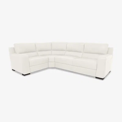 Furniture Village Viali Leather Left Hand Facing Corner Sofa