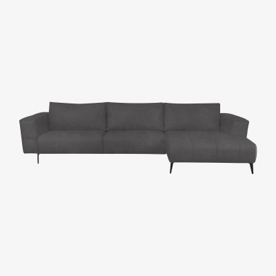 Furniture Village Domicil - Lawson Fabric Right Hand Facing Chaise End Sofa - Pewter