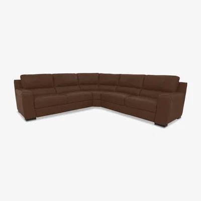 Furniture Village Viali Leather Large Corner Sofa