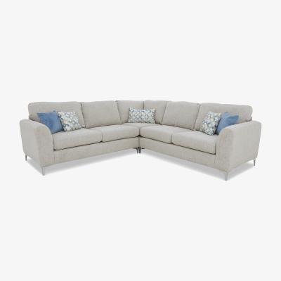 Furniture Village Pippa Fabric Large Corner Sofa - Clay