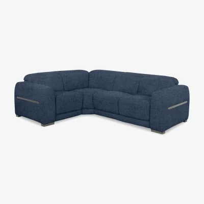 Furniture Village Edison Small Fabric Left Hand Facing Corner Sofa - Dark Denim