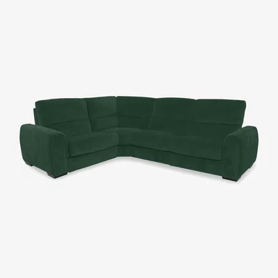 Furniture Village Flex Fabric Small Left Hand Facing Corner Sofa - Emerald Green