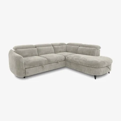 Furniture Village Snooze Right Hand Facing Corner Sofa Bed with Chaise End Storage