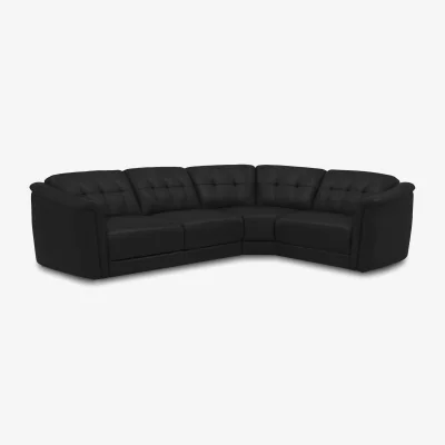 Furniture Village Monarch Small Leather Right Hand Facing Corner Sofa