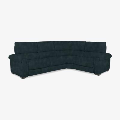 Furniture Village Nixon Fabric Right Hand Facing Corner Sofa - Majolica Blue