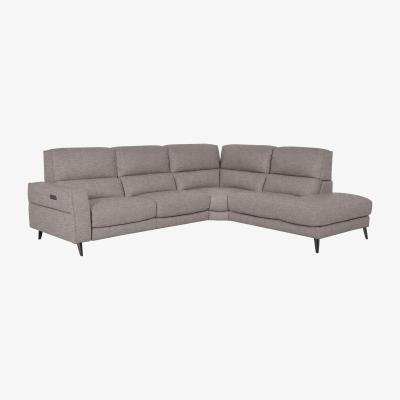 Furniture Village Axel Fabric Right Hand Facing Chaise End Power Recliner Sofa - Wild Dove