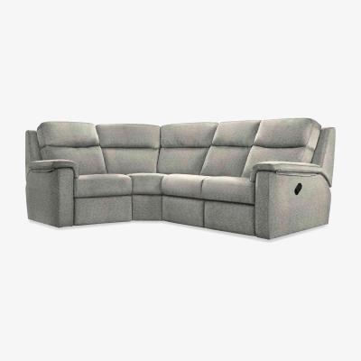 Furniture Village G Plan - Thornbury Fabric Manual Recliner Left Hand Facing Corner Sofa - Mirage Powder