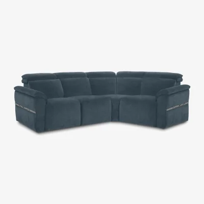 Furniture Village Dolomite Small Fabric Right Hand Facing Corner Sofa - Hudson Ocean