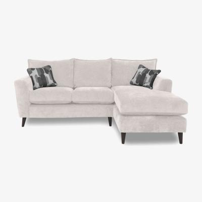 Furniture Village Sofia Fabric Right Hand Facing Corner Sofa with Chaise End