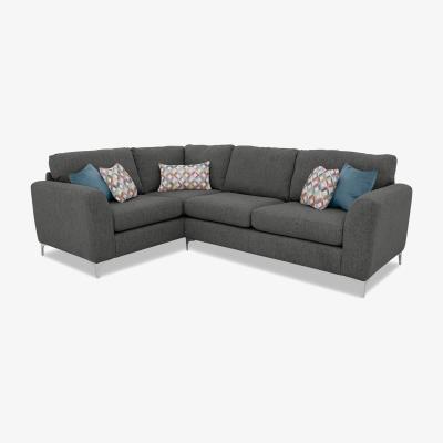 Furniture Village Pippa Fabric Small Left Hand Facing Corner Sofa - Slate