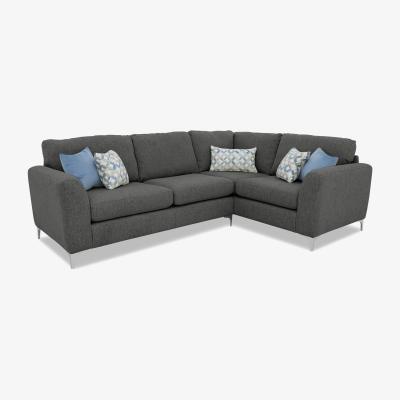 Furniture Village Pippa Fabric Small Right Hand Facing Corner Sofa - Slate