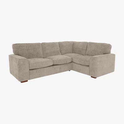Furniture Village Emilia Small Right Hand Facing Corner Sofa - Stone