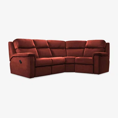 Furniture Village G Plan - Thornbury Fabric Manual Recliner Right Hand Facing Corner Sofa - Burgundy