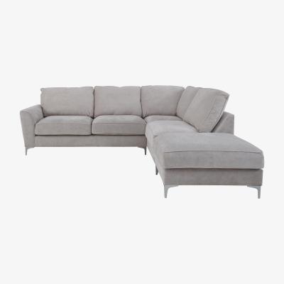 Furniture Village Legend Classic Back Fabric Right Hand Facing Corner Sofa - Kingston Silver