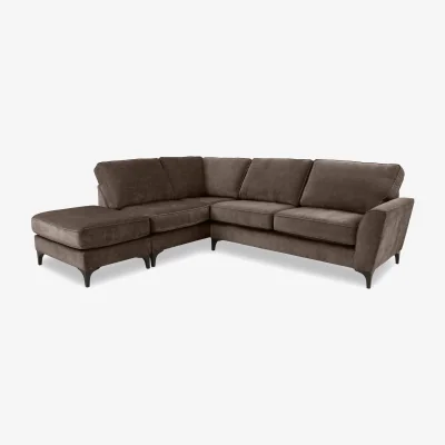 Furniture Village Primrose Classic Back Left Hand Facing Corner Sofa with Footstool