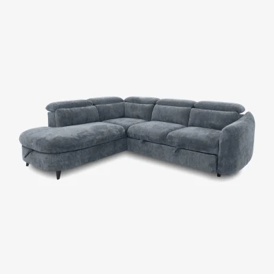 Furniture Village Snooze Left Hand Facing Corner Sofa Bed with Chaise End Storage - Dolphin