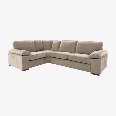 Furniture Village Home Small Fabric Corner Sofa - Grey