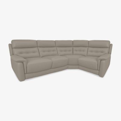 Furniture Village Springer BV Leather Corner Sofa - BV Taupe