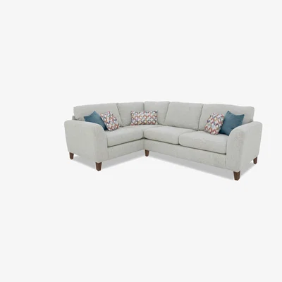 Furniture Village Pippa Fabric Small Left Hand Facing Corner Sofa - Teal