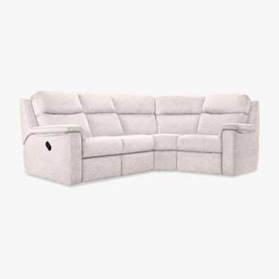 Furniture Village G Plan - Thornbury Fabric Manual Recliner Right Hand Facing Corner Sofa - Rush Cream