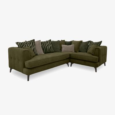 Furniture Village Farrah Scatter Back Corner Sofa - Khaki