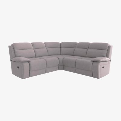 Furniture Village Moreno Fabric Corner Sofa - R27 Pewter