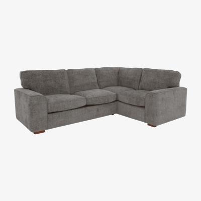 Furniture Village Emilia Small Fabric Corner Sofa - Brown