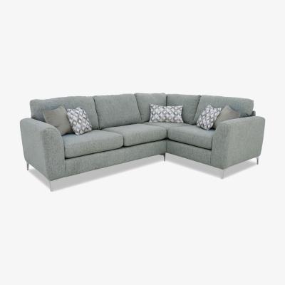 Furniture Village Pippa Fabric Small Right Hand Facing Corner Sofa - Ebony