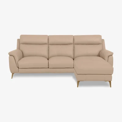 Furniture Village World of Leather - Eclipse Leather 3 Seater Right Hand Facing Chaise End Sofa