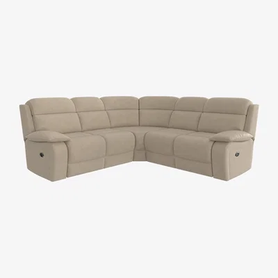 Furniture Village Moreno Fabric Corner Sofa - Oatmeal