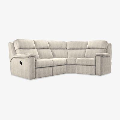 Furniture Village G Plan - Thornbury Fabric Manual Recliner Right Hand Facing Corner Sofa - Faro Mist