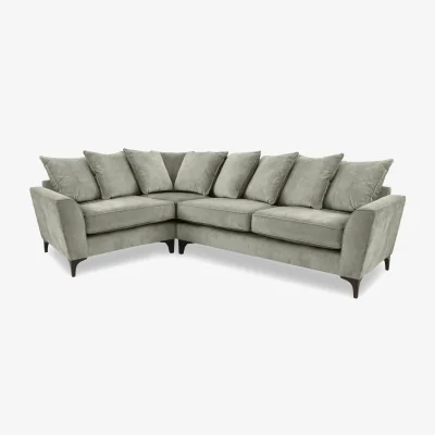 Furniture Village Primrose Small Scatter Back Left Hand Facing Corner Sofa - Sage