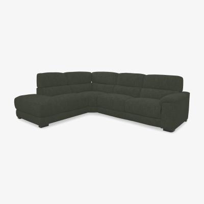 Furniture Village Nova Fabric Left Hand Facing Chaise End Sofa - R352 Forest Green
