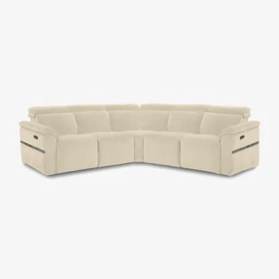 Furniture Village Dolomite Large Fabric Corner Sofa with Power Recliner